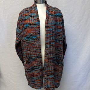 Black Tape_ Vibrant Knit Cardigan